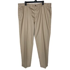 Brooks Brothers Advantage Chino Pants Mens 40x30 Beige Stretch Lightweight EUC